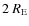 $ 2 ~ R_{\rm E}$