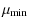 $\displaystyle \mu_{\rm min}$