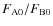 $F_{\rm A0} / F_{\rm B0}$