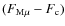 $(F_{\rm M\mu}-F_{\rm c})$