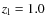 $z_{\rm l} = 1.0$
