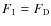 $F_1
= F_{\rm D}$