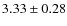 $3.33 \pm 0.28$