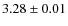 $3.28 \pm 0.01$