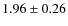 $1.96\pm 0.26$