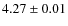 $4.27 \pm 0.01 $