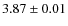$3.87 \pm 0.01 $