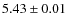 $5.43 \pm 0.01 $