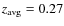 $z_{\rm avg}=0.27$