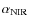 $\alpha_{\rm NIR}$