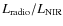 $L_{\rm radio}/L_{\rm NIR}$