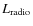 $L_{\rm radio}$
