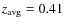 $z_{\rm avg}=0.41$