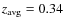 $z_{\rm avg}=0.34$