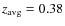 $z_{\rm avg}=0.38$
