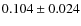 $0.104 \pm 0.024$