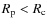 $R_{{\rm p}}<R_{{\rm c}}$