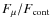 ${F_{\mu}/F_{\rm cont}}$