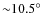 ${\sim }10.5^{\circ }$