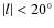 $\vert l\vert<20^{\circ }$