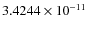 $ 3.4244\times 10^{-11}$