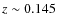 $z \sim 0.145$