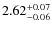 $2.62_{\rm -0.06}^{+0.07}$