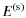 $\displaystyle E^{\rm (s)}$