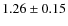 $1.26\pm0.15$