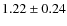 $1.22\pm0.24$