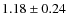 $1.18\pm0.24$