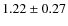 $1.22\pm0.27$