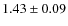 $1.43\pm0.09$