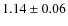 $1.14\pm0.06$
