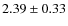 $2.39\pm0.33$