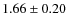 $1.66\pm0.20$