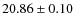$20.86\pm 0.10$
