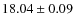 $18.04 \pm 0.09$