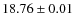 $18.76\pm 0.01$