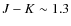 $J-K\sim 1.3$