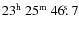 $\rm 23^h~25^m~46\hbox{$.\!\!^{\rm s}$ }7$