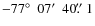 $-77\hbox{$^\circ$ }~07\hbox{$^\prime$ }~40\hbox{$.\!\!^{\prime\prime}$ }1$