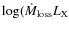 $\log (\dot{M}_{\rm loss}L_{\rm X}$