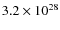 $ 3.2\times 10^{28}$