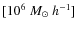 $[10^6~ {M}_{\odot}~ h^{-1}]$