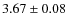 $3.67 \pm 0.08$