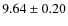 $9.64 \pm 0.20$