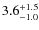 $\rm 3.6_{-1.0}^{+1.5}$