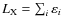 $L_{\rm X}=\sum_i \varepsilon_i$