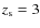$z_{\rm s}=3$